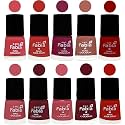 Nail Paint | Glossy &amp; Shine Nail Polish Combo| 6 ml Each) - Set of 10 Multicolor,05472