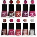 Nail Paint | Glossy &amp; Shine Nail Polish Combo| 6 ml Each) - Set of 10 Multicolor,04923
