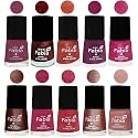 Nail Paint | Glossy &amp; Shine Nail Polish Combo| 6 ml Each) - Set of 10 Multicolor,04890
