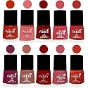 Nail Paint | Glossy &amp; Shine Nail Polish Combo| 6 ml Each) - Set of 10 Multicolor,05426