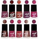 Nail Paint | Glossy &amp; Shine Nail Polish Combo| 6 ml Each) - Set of 10 Multicolor,04891
