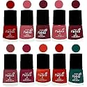 Nail Paint | Glossy &amp; Shine Nail Polish Combo| 6 ml Each) - Set of 10 Multicolor,05524
