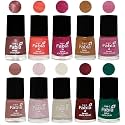 Nail Paint | Glossy &amp; Shine Nail Polish Combo| 6 ml Each) - Set of 10 Multicolor,05581