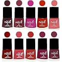Nail Paint | Glossy &amp; Shine Nail Polish Combo| 6 ml Each) - Set of 10 Multicolor,05375