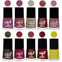 Nail Paint | Glossy &amp; Shine Nail Polish Combo| 6 ml Each) - Set of 10 Multicolor,05803