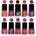 Nail Paint | Glossy &amp; Shine Nail Polish Combo| 6 ml Each) - Set of 10 Multicolor,04863