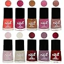 Nail Paint | Glossy &amp; Shine Nail Polish Combo| 6 ml Each) - Set of 10 Multicolor,05600