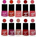 Nail Paint | Glossy &amp; Shine Nail Polish Combo| 6 ml Each) - Set of 10 Multicolor,05403