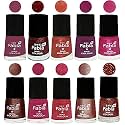 Nail Paint | Glossy &amp; Shine Nail Polish Combo| 6 ml Each) - Set of 10 Multicolor,04925