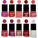 Nail Paint | Glossy &amp; Shine Nail Polish Combo| 6 ml Each) - Set of 10 Multicolor,05419