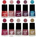 Nail Paint | Glossy &amp; Shine Nail Polish Combo| 6 ml Each) - Set of 10 Multicolor,05300