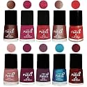 Nail Paint | Glossy &amp; Shine Nail Polish Combo| 6 ml Each) - Set of 10 Multicolor,05121