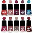 Nail Paint | Glossy &amp; Shine Nail Polish Combo| 6 ml Each) - Set of 10 Multicolor,05275