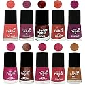 Nail Paint | Glossy &amp; Shine Nail Polish Combo| 6 ml Each) - Set of 10 Multicolor,04855
