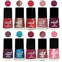 Nail Paint | Glossy &amp; Shine Nail Polish Combo| 6 ml Each) - Set of 10 Multicolor,05224