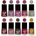 Nail Paint | Glossy &amp; Shine Nail Polish Combo| 6 ml Each) - Set of 10 Multicolor,05772