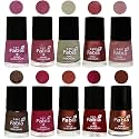 Nail Paint | Glossy &amp; Shine Nail Polish Combo| 6 ml Each) - Set of 10 Multicolor,05810