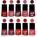 Nail Paint | Glossy &amp; Shine Nail Polish Combo| 6 ml Each) - Set of 10 Multicolor,05521