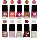 Nail Paint | Glossy &amp; Shine Nail Polish Combo| 6 ml Each) - Set of 10 Multicolor,05590
