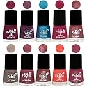 Nail Paint | Glossy &amp; Shine Nail Polish Combo| 6 ml Each) - Set of 10 Multicolor,05349