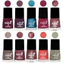 Nail Paint | Glossy &amp; Shine Nail Polish Combo| 6 ml Each) - Set of 10 Multicolor,05350