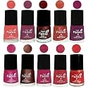 Nail Paint | Glossy &amp; Shine Nail Polish Combo| 6 ml Each) - Set of 10 Multicolor,04843