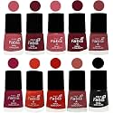 Nail Paint | Glossy &amp; Shine Nail Polish Combo| 6 ml Each) - Set of 10 Multicolor,05537