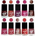 Nail Paint | Glossy &amp; Shine Nail Polish Combo| 6 ml Each) - Set of 10 Multicolor,04940