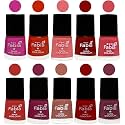 Nail Paint | Glossy &amp; Shine Nail Polish Combo| 6 ml Each) - Set of 10 Multicolor,05412