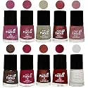 Nail Paint | Glossy &amp; Shine Nail Polish Combo| 6 ml Each) - Set of 10 Multicolor,05815