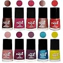 Nail Paint | Glossy &amp; Shine Nail Polish Combo| 6 ml Each) - Set of 10 Multicolor,05136