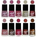 Nail Paint | Glossy &amp; Shine Nail Polish Combo| 6 ml Each) - Set of 10 Multicolor,05793