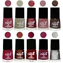 Nail Paint | Glossy &amp; Shine Nail Polish Combo| 6 ml Each) - Set of 10 Multicolor,05822