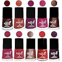 Nail Paint | Glossy &amp; Shine Nail Polish Combo| 6 ml Each) - Set of 10 Multicolor,04963