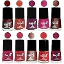 Nail Paint | Glossy &amp; Shine Nail Polish Combo| 6 ml Each) - Set of 10 Multicolor,04962