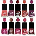 Nail Paint | Glossy &amp; Shine Nail Polish Combo| 6 ml Each) - Set of 10 Multicolor,04865