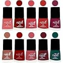 Nail Paint | Glossy &amp; Shine Nail Polish Combo| 6 ml Each) - Set of 10 Multicolor,05449
