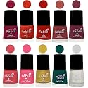 Nail Paint | Glossy &amp; Shine Nail Polish Combo| 6 ml Each) - Set of 10 Multicolor,05566