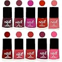 Nail Paint | Glossy &amp; Shine Nail Polish Combo| 6 ml Each) - Set of 10 Multicolor,05377