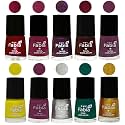 Nail Paint | Glossy &amp; Shine Nail Polish Combo| 6 ml Each) - Set of 10 Multicolor,05917