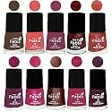 Nail Paint | Glossy &amp; Shine Nail Polish Combo| 6 ml Each) - Set of 10 Multicolor,04825