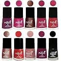 Nail Paint | Glossy &amp; Shine Nail Polish Combo| 6 ml Each) - Set of 10 Multicolor,05064
