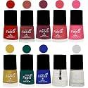 Nail Paint | Glossy &amp; Shine Nail Polish Combo| 6 ml Each) - Set of 10 Multicolor,05571