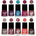 Nail Paint | Glossy &amp; Shine Nail Polish Combo| 6 ml Each) - Set of 10 Multicolor,05353
