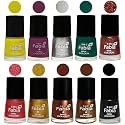 Nail Paint | Glossy &amp; Shine Nail Polish Combo| 6 ml Each) - Set of 10 Multicolor,05957