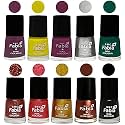 Nail Paint | Glossy &amp; Shine Nail Polish Combo| 6 ml Each) - Set of 10 Multicolor,05952