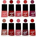 Nail Paint | Glossy &amp; Shine Nail Polish Combo| 6 ml Each) - Set of 10 Multicolor,05443