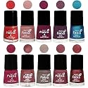 Nail Paint | Glossy &amp; Shine Nail Polish Combo| 6 ml Each) - Set of 10 Multicolor,05280