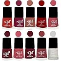 Nail Paint | Glossy &amp; Shine Nail Polish Combo| 6 ml Each) - Set of 10 Multicolor,05494