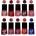 Nail Paint | Glossy &amp; Shine Nail Polish Combo| 6 ml Each) - Set of 10 Multicolor,05515